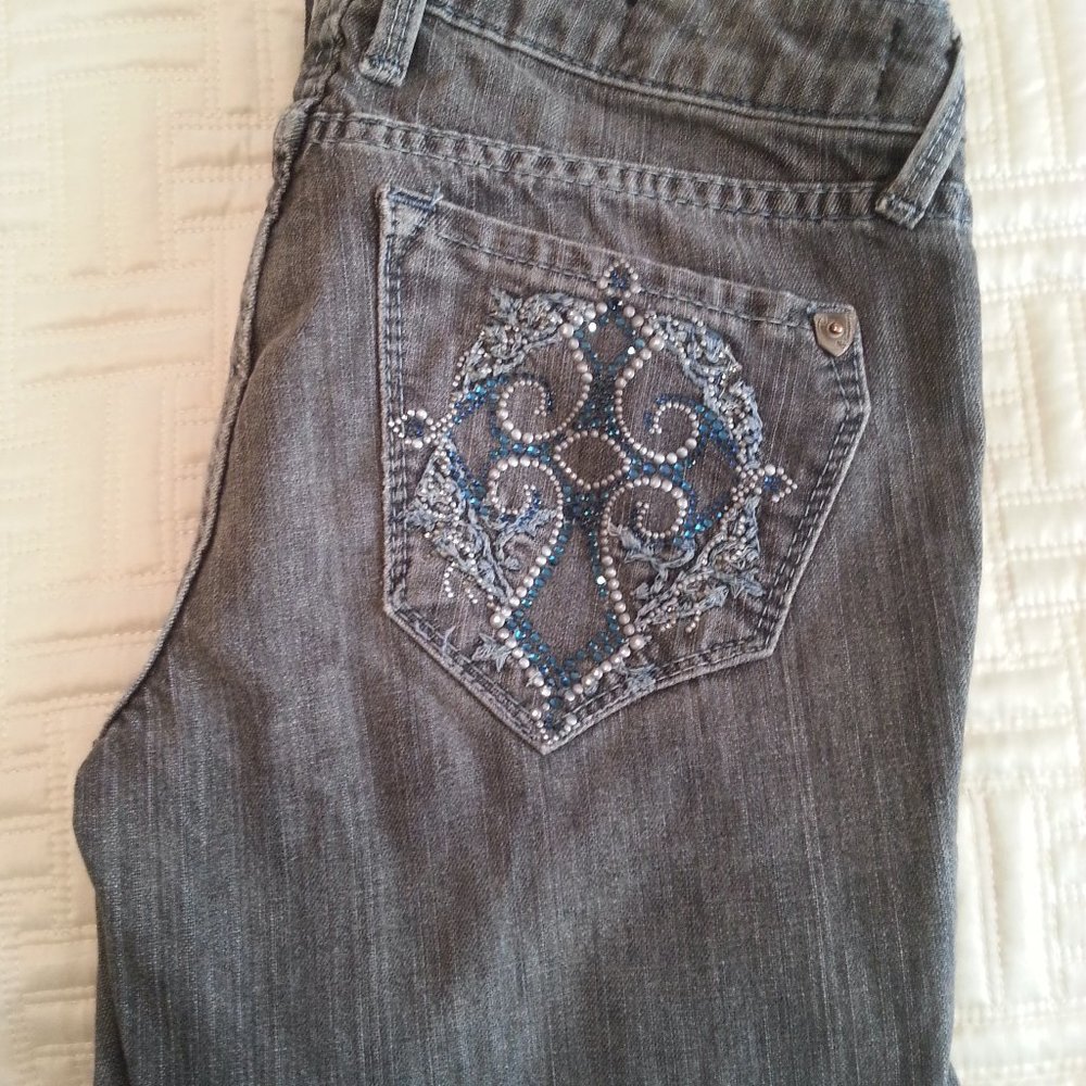 J & Company Beverly Skinny Jeans Women's Size 26 Grey Wash